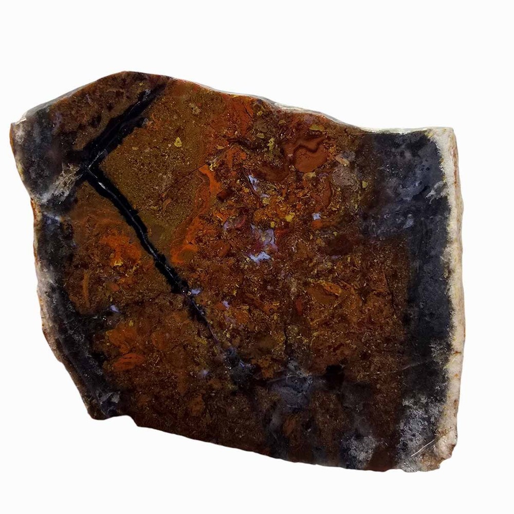 Utah Raspberry Agate Slab Lapidary Stone Slice Cut Rock