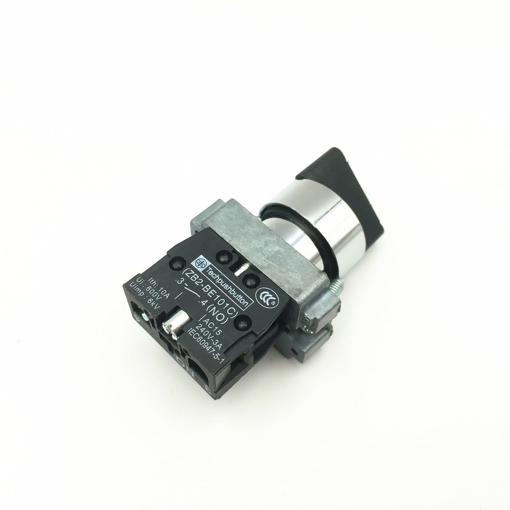 5pcs 2 Position 1 NO Latching Rotary Switch Maintained XB2 BD21 Selector Switch