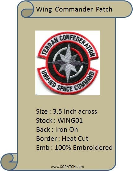 WING COMMANDER -TERRAN CONFEDERATION PATCH - WING01
