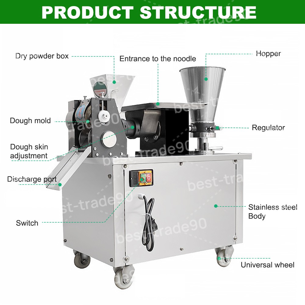 Commercial Dumpling Making Machine Electric Big Empanada Wrapper Maker Stainless