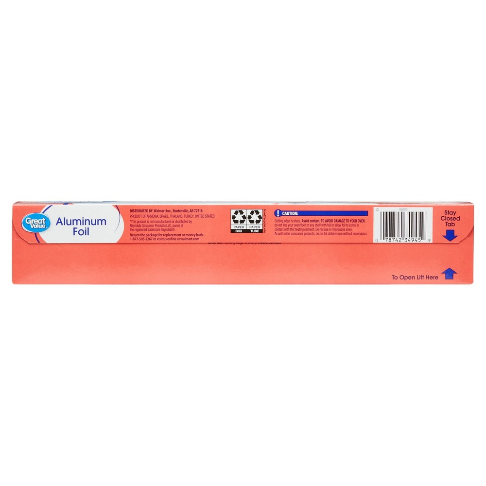 Great Value Aluminum Foil, 225 sq ft