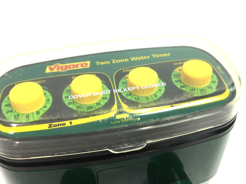Vigoro Two-Zone Water Timer Model 271-687 Easy to Program