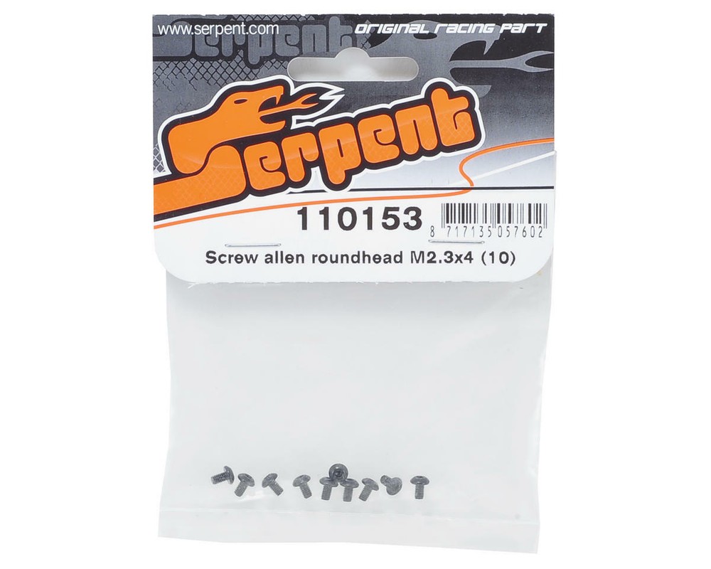 Serpent 2.3x4mm Button Head Screw (10) [SER110153]