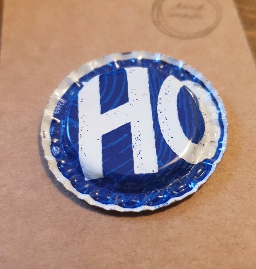 BOTTLE CAP FRIDGE MAGNET HOBGOBLIN BLUE STYLE B