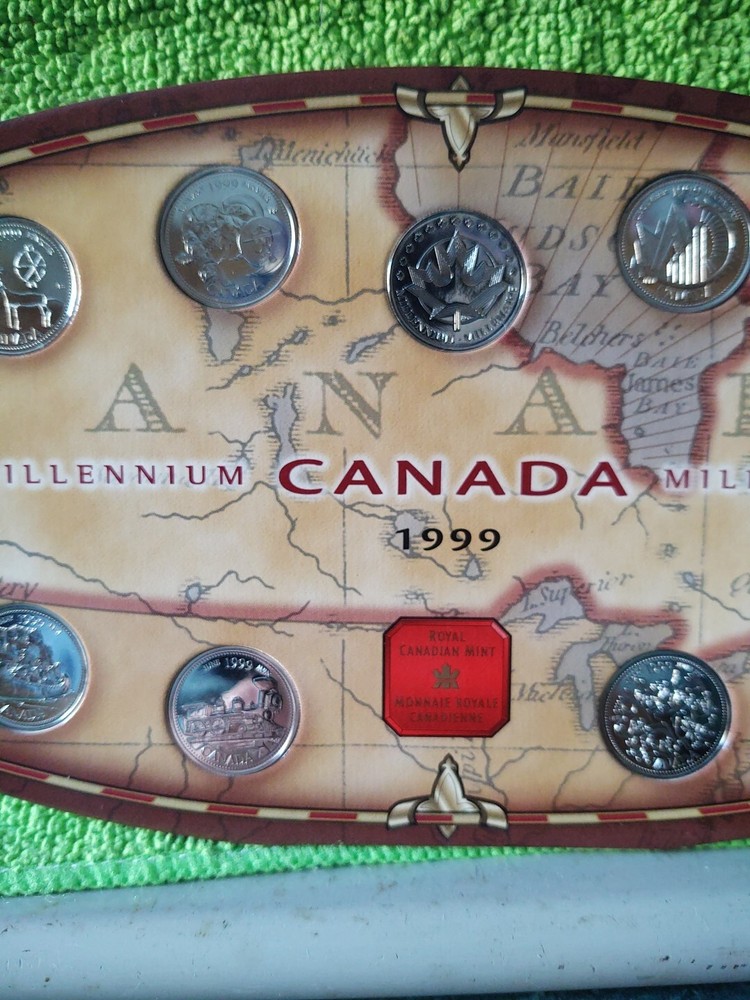 1999 Millennium Canadian Mint Proof Set Coins Uncirculated