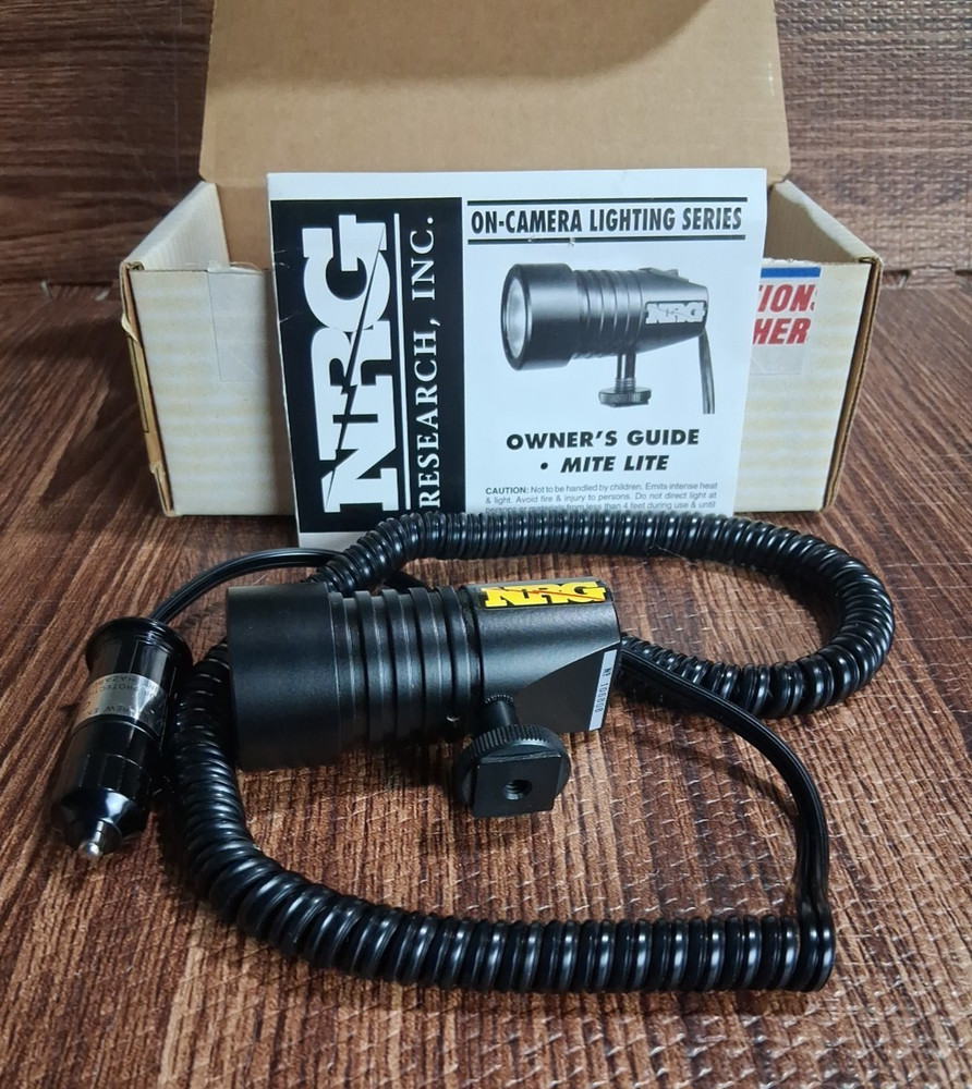 NRG Mite-Lite DC On-Camera Light w/ Cigarette Connector
