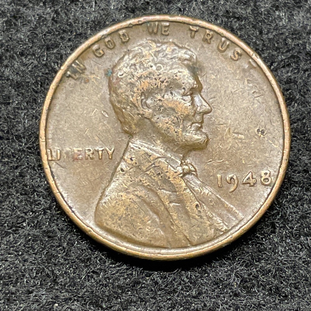 1948 Lincoln Penny Missing B in Liberty Error