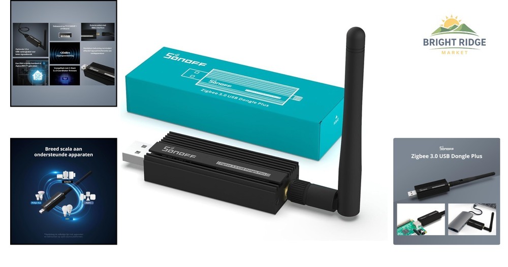 Compact Zigbee USB Dongle Plus with External Antenna for Seamless Connectivity