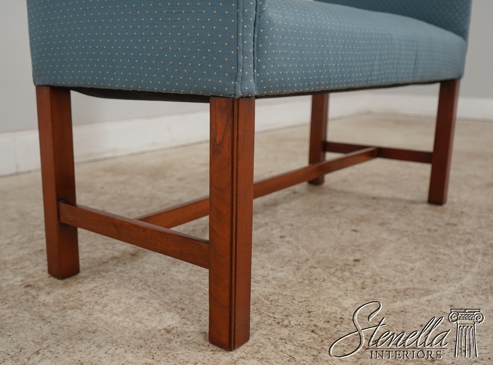 60736: Chippendale Style Solid Cherry Window Bench