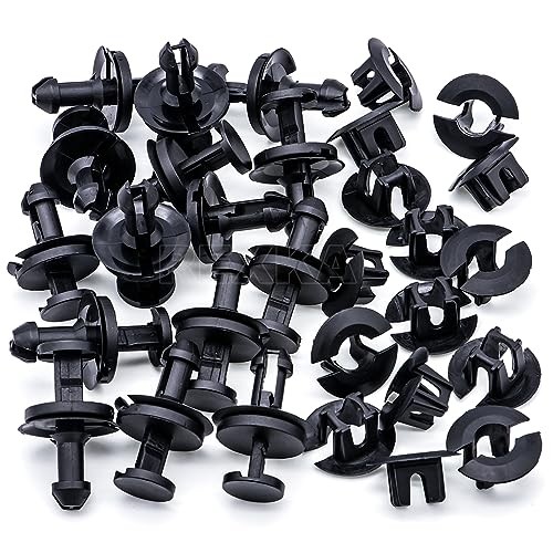 Rexka 15 Sets Silverado Bumper Clips Front Air Dam Deflector Retainer Clips