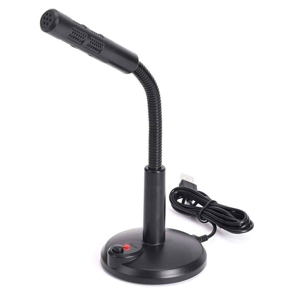 2025 USB Computer Mini Condenser Microphone Stand Recording Mic For PC Desktop
