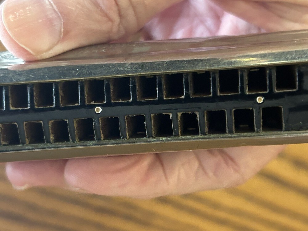 vintage Chromatic Alto Single TOMBO Harmonica 42 hole 7"