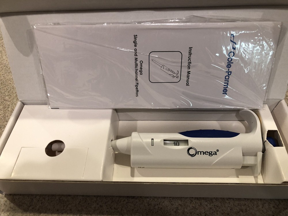 Omega single channel pipettor 10-100 microliter