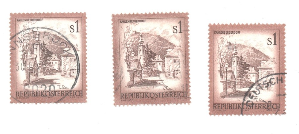 Austria 1975 1s KAHLENBERGERDORF SC 959 Canceled single