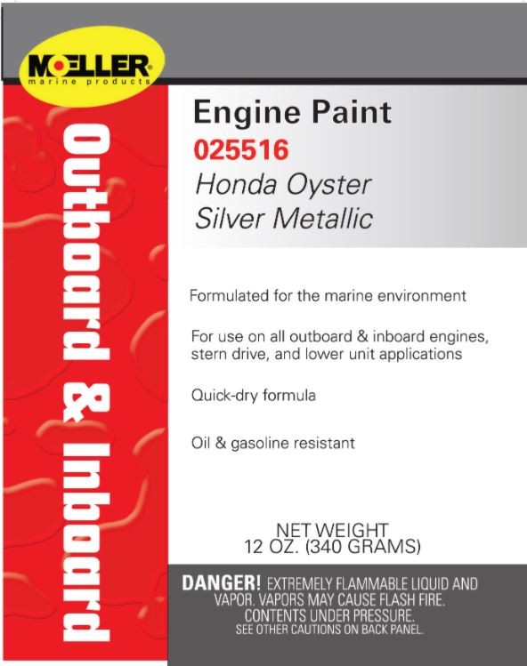 Moeller 025516 Engine Paint - Silver Metallic