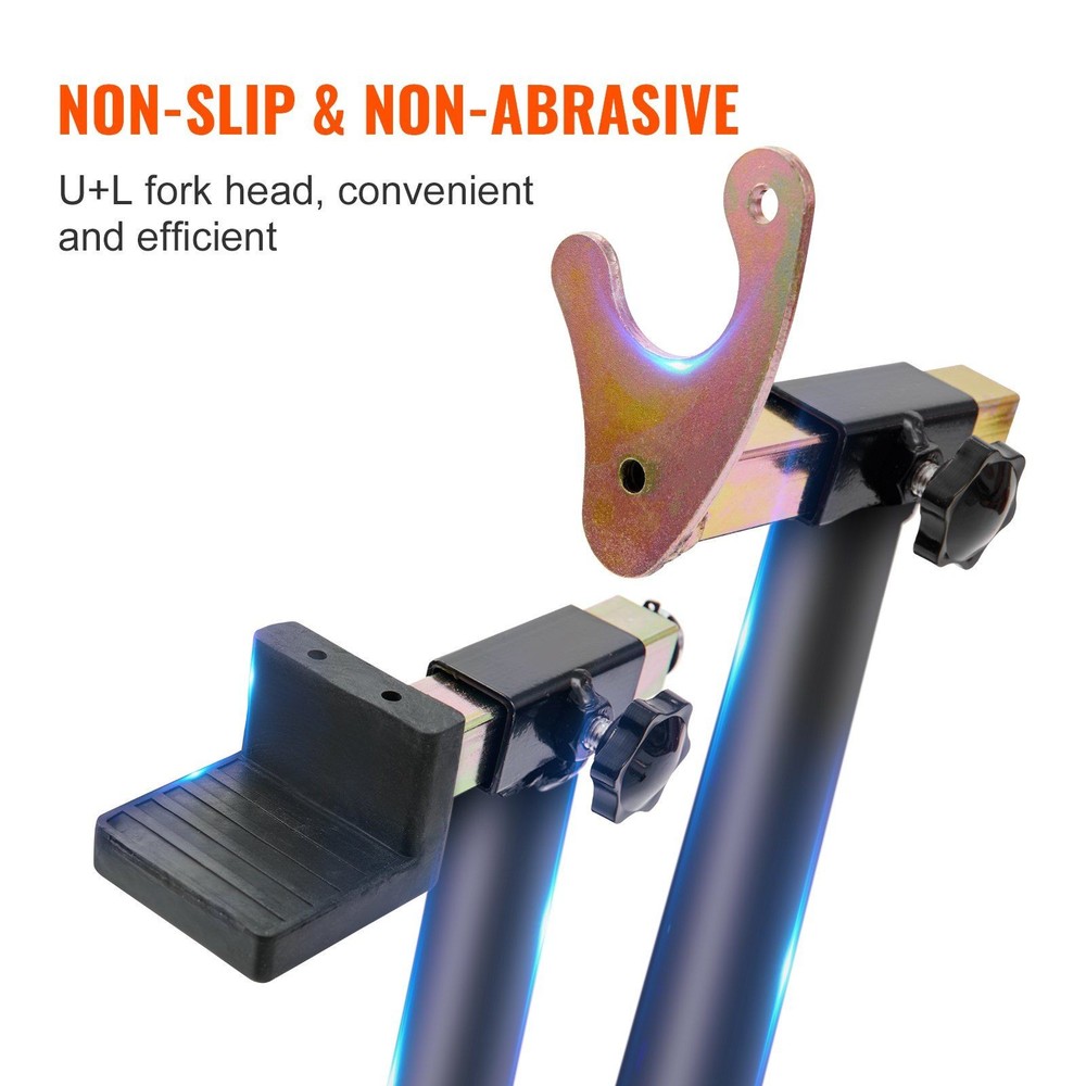 850lb Capacity Rear Motorcycle Jack Stand with Dual Fork Compatibility