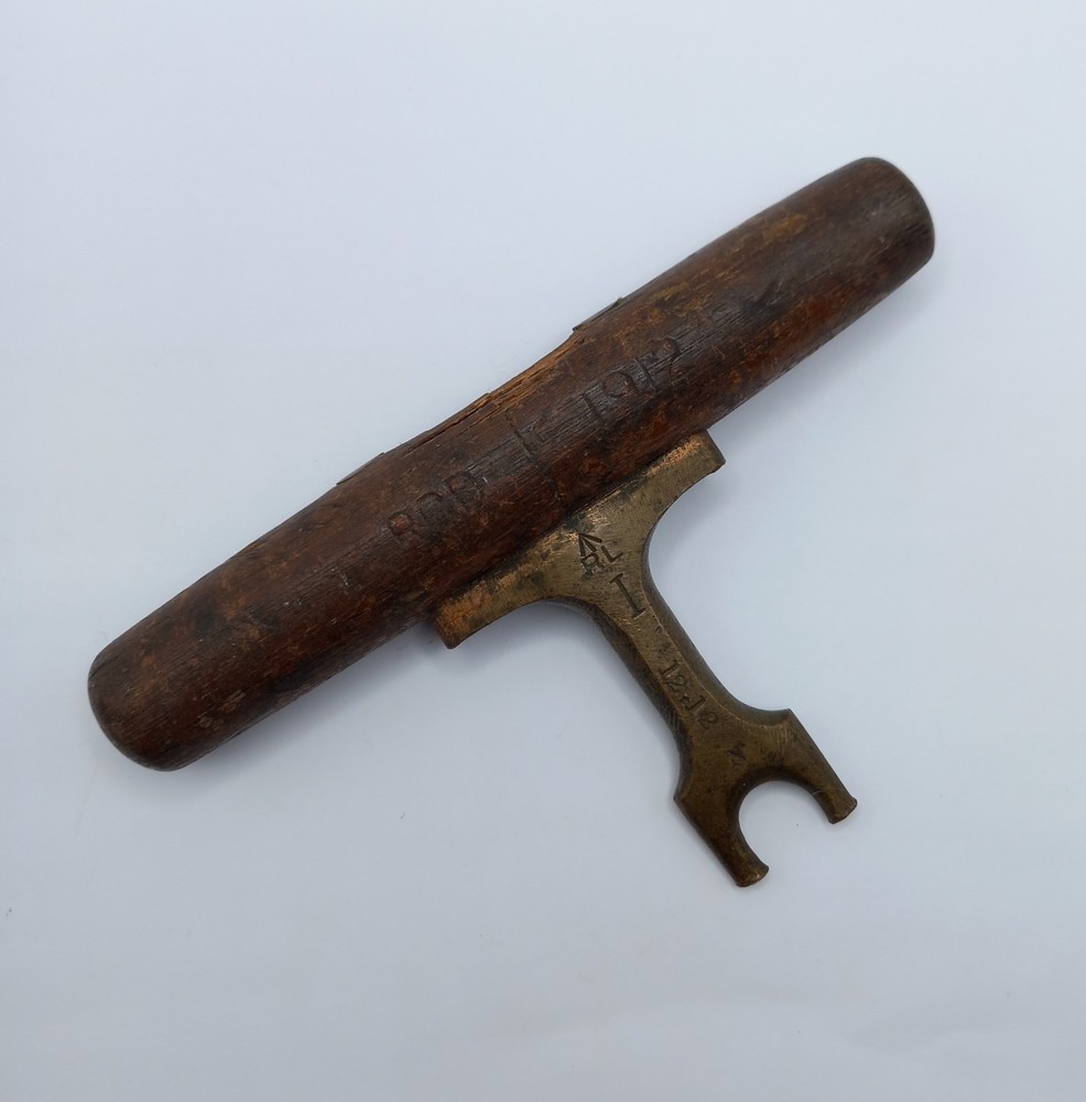 Antique Ammunition Box Key, Dated 1912, British Army, Fine Aged Condition