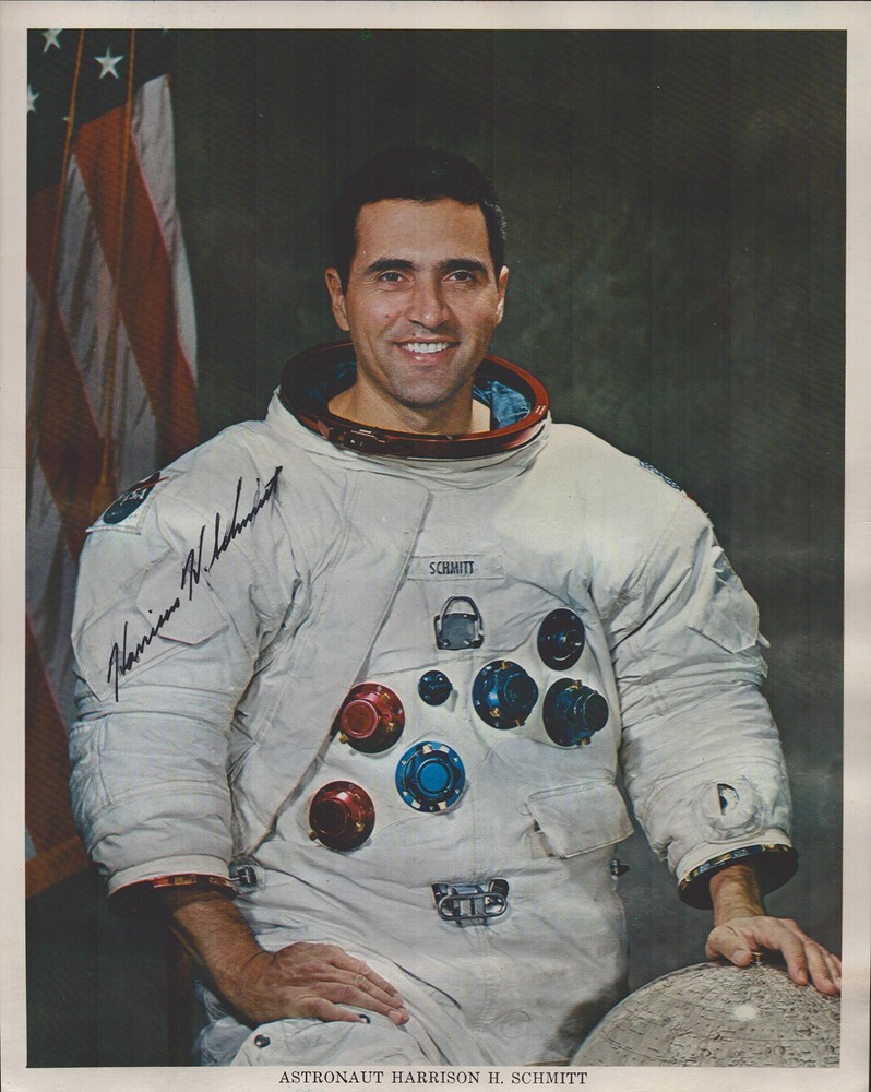 HARRISON "JACK" SCHMITT - AUTOGRAPHED SIGNED PHOTOGRAPH