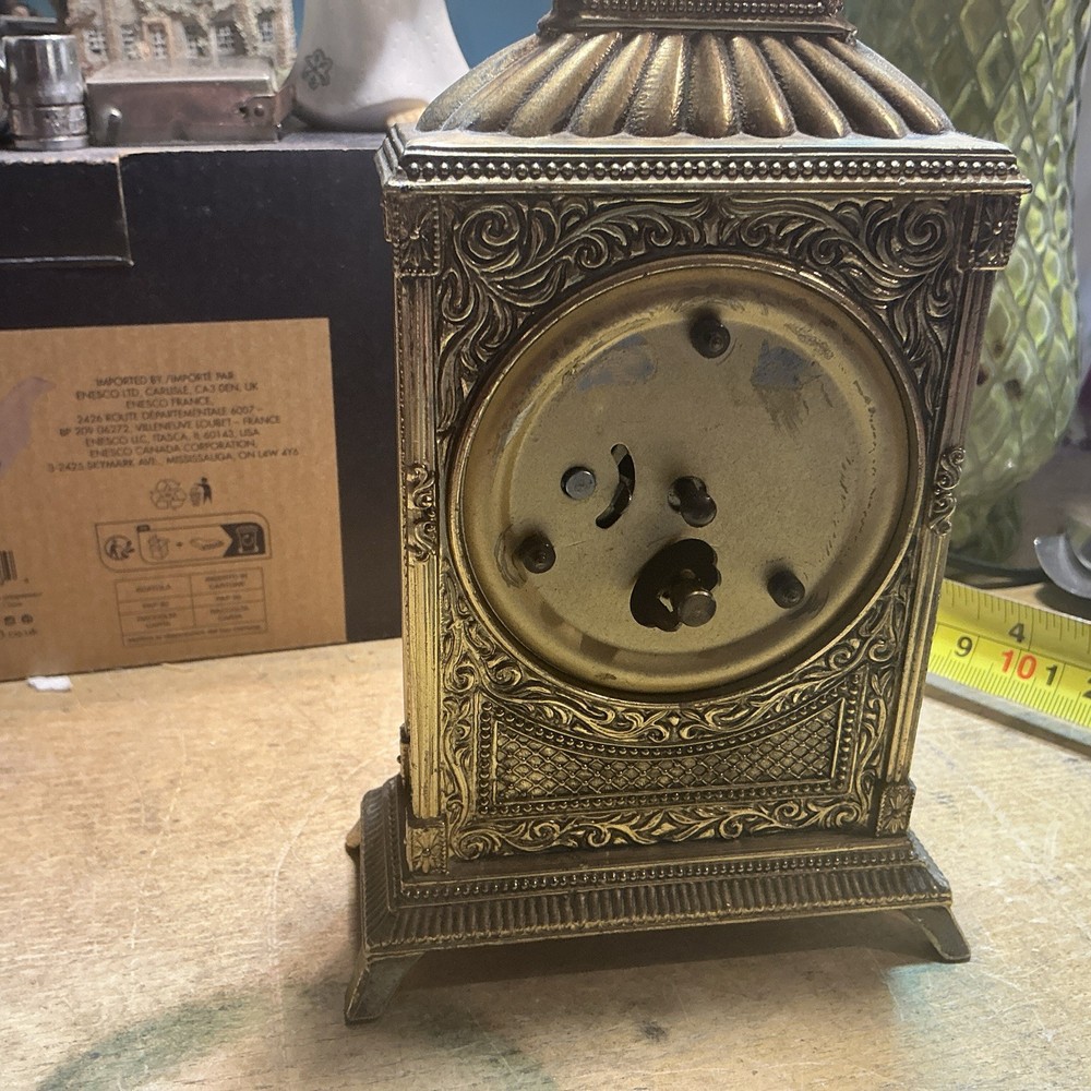 Splendex Vintage West Germany Metal Carriage Clock Working
