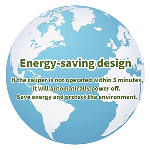 Digital Caliper 0-6" Measuring Tool, Micrometer Caliper with Auto 6" Plastic