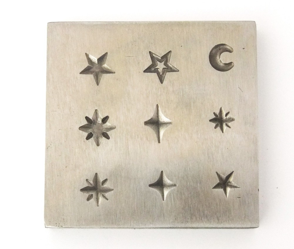 Shot Plate 9 Designs Celestial Shapes Impression dies
