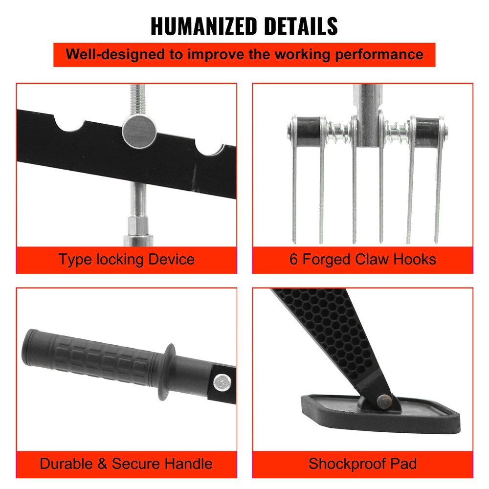 Car Dent Bar Puller Pull Lever Pulling Kit Removal Hammer Repair Auto Body Tool