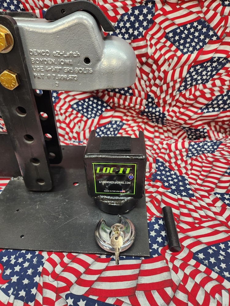 DEMCO STYLE EZ-LATCH COUPLER LOCK, FITS 2 5/16" CAST COUPLERS ONLY W/DISK LOCK