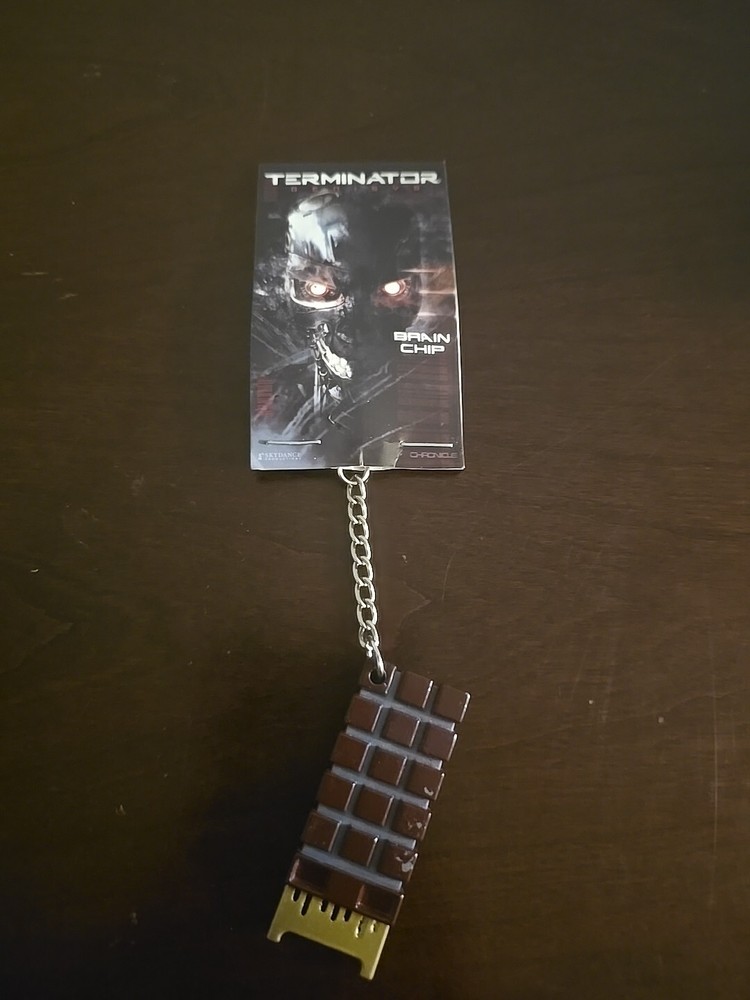 Terminator Genisys Brain Chip Keychain Prop Replica