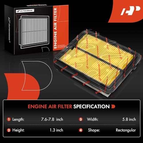 2-PC Engine Air Filter Compatible with Nissan Versa 2020-2024, Kicks 2017