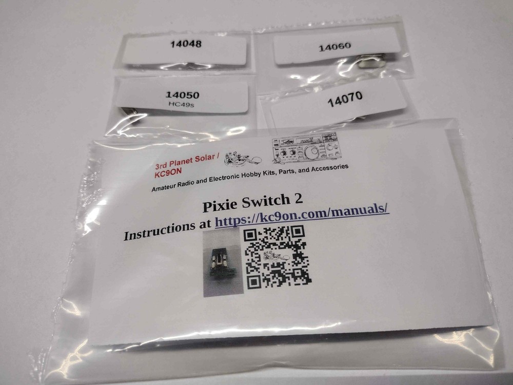 Pixie Switch 2 Kit with 4 20M HC49/s crystals