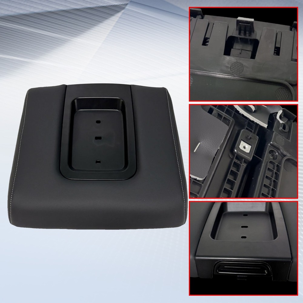 Middle Seat Black Console Armrest Lid for 2014 2015 2016 2017 Silverado Sierra