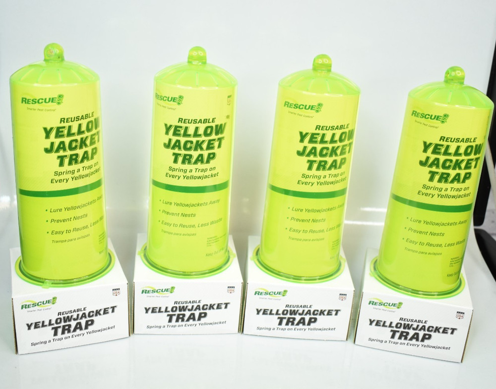 RESCUE! Reusable Yellowjacket Trap, (4 PACK) - NEW Yellow Jacket