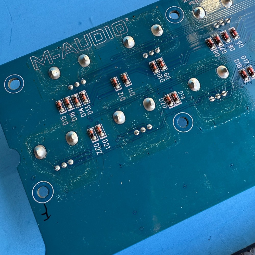 M-AUDIO AXIOM PRO 49 MIDI Controller OEM Part: Encoder Knob PCB Board & Pad