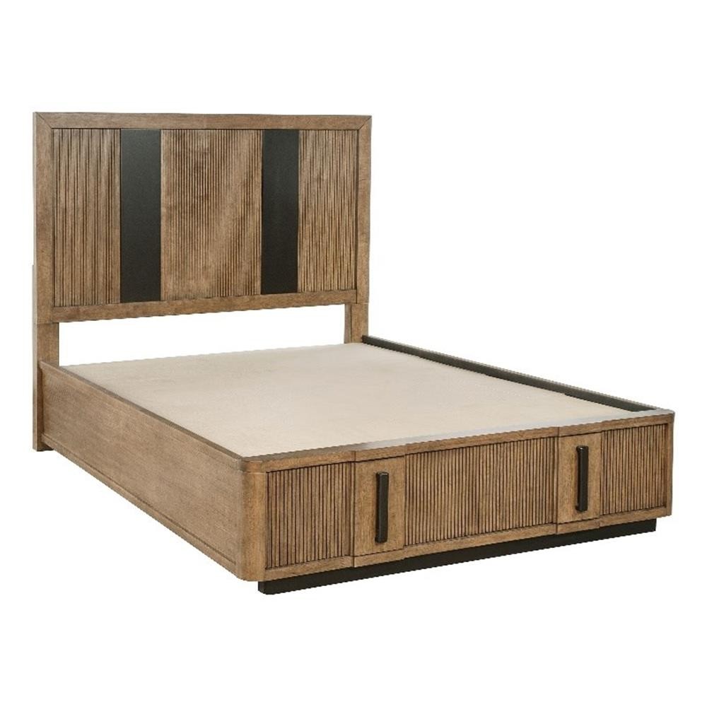 Terrace 2-drawer Queen Storage Bed Ash Brown