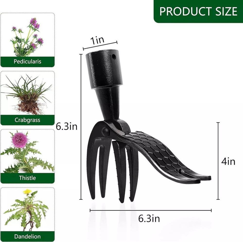 Stand Up Weed Tool-Weeder Puller Handle Claw Garden Outdoor Root Remover Killer