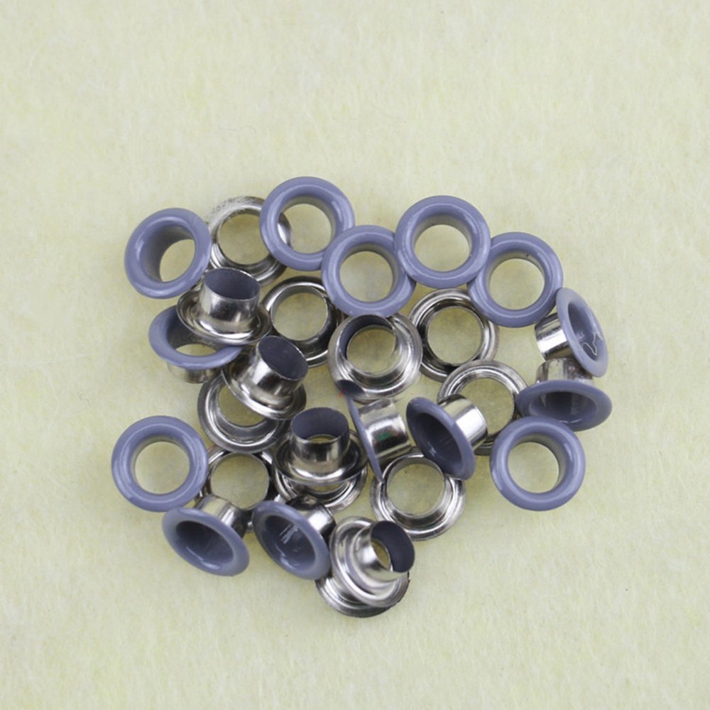 300 Set 6MM Multi Color Grommets Set Sturdy Eyelets Button Kit with 3PCS