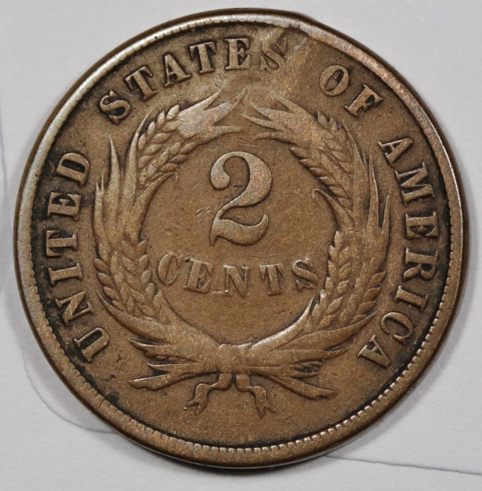 1871 2 Cent Piece. VF Detail. 207026