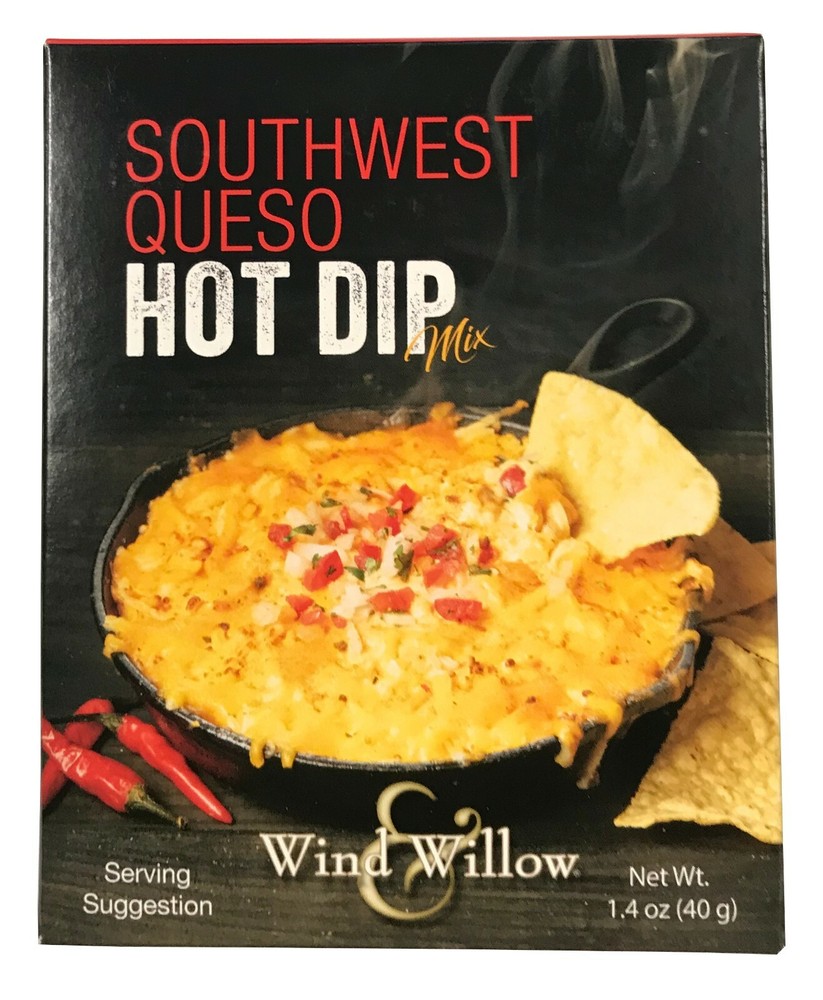 Wind & Willow Hot Dip Mix, Southwest Queso, 2 Pack (46002)