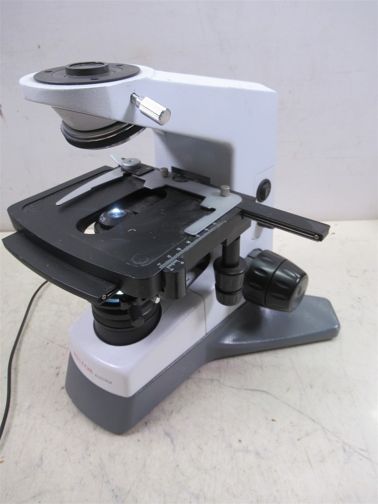 Micros MC100LED Laboratory Microscope Base Unit with Mechanical Stage XY Axis