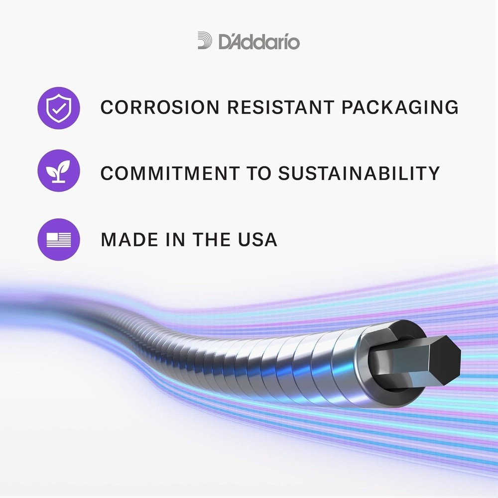 D'Addario Chromes Flat Wound Jazz Light Strings-