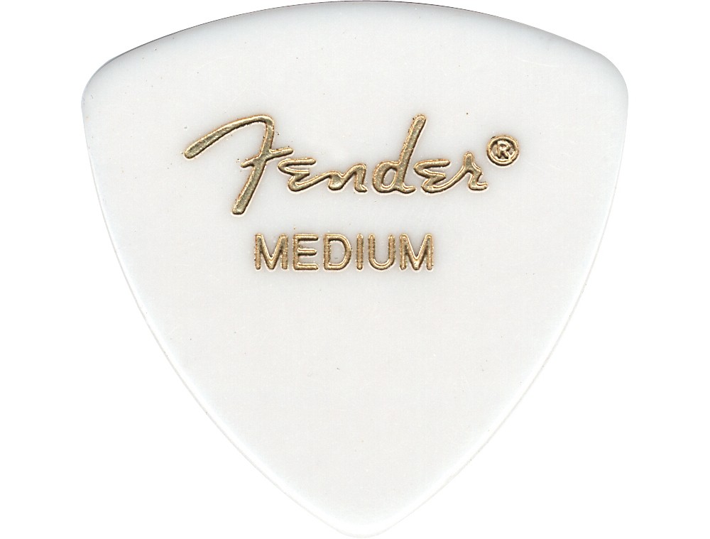 Fender 346 White Guitar Picks Heavy 6 Dozen