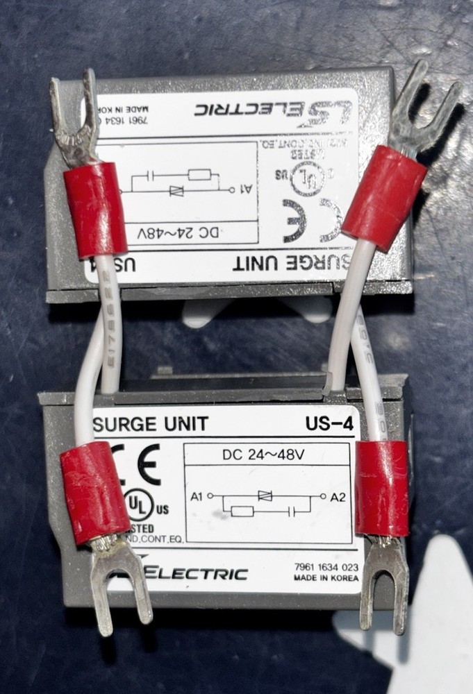 Two Pieces LS Electric US-4 Surge Protector Unit   DC24 - 48V     TWO UNITS