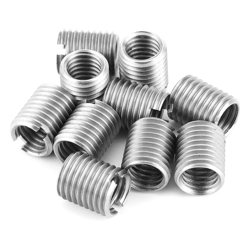Cost-Effective 10pcs M8 to M10 Thread Insert Nuts - Stainless Steel Construction