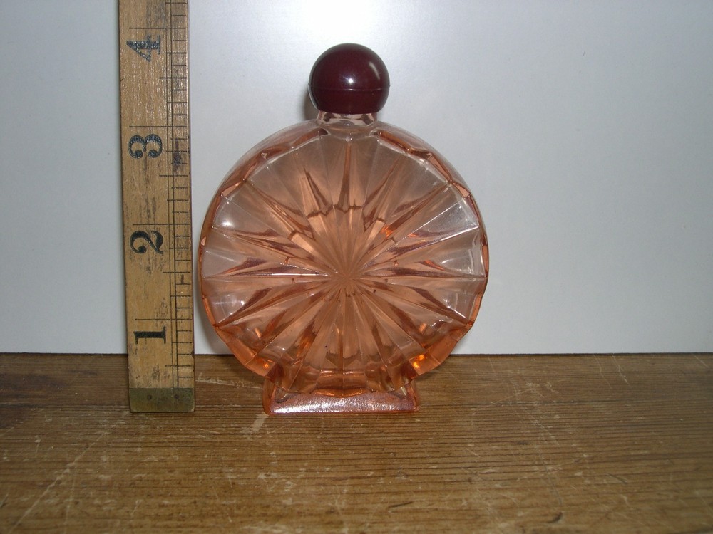 GENUINE ORIGINAL ART DECO SCENT /PERFUME BOTTLE PINK