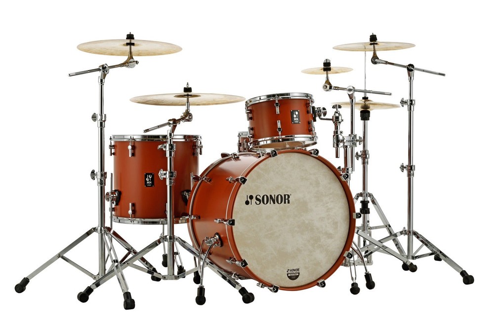 SONOR SQ1 24" 3-PC SHELL PACK-SATIN COPPER BROWN