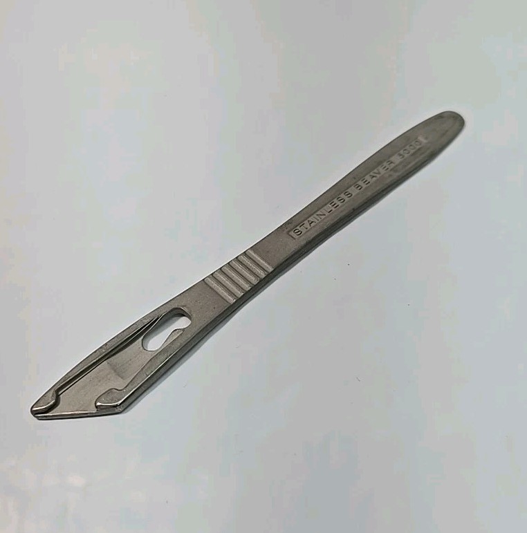 Beaver 5000, Beaver Tail Flat Handle Scalpel Knife Surgical, 5" Length