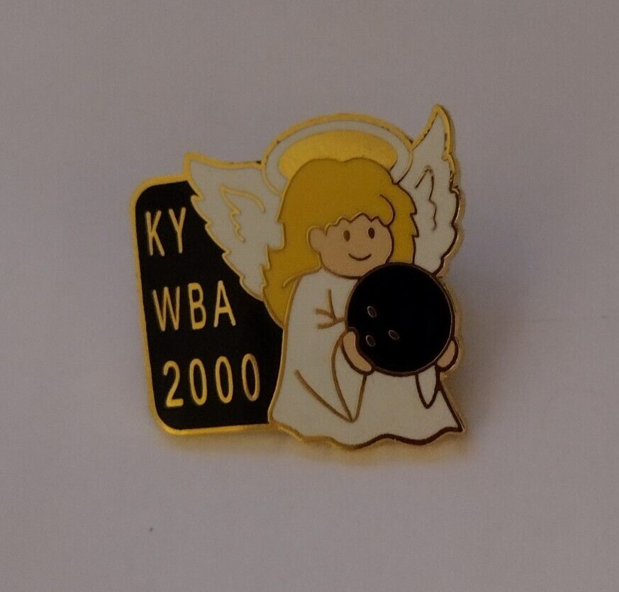 KY WBA Bowling Angel Lapel Tack Pin