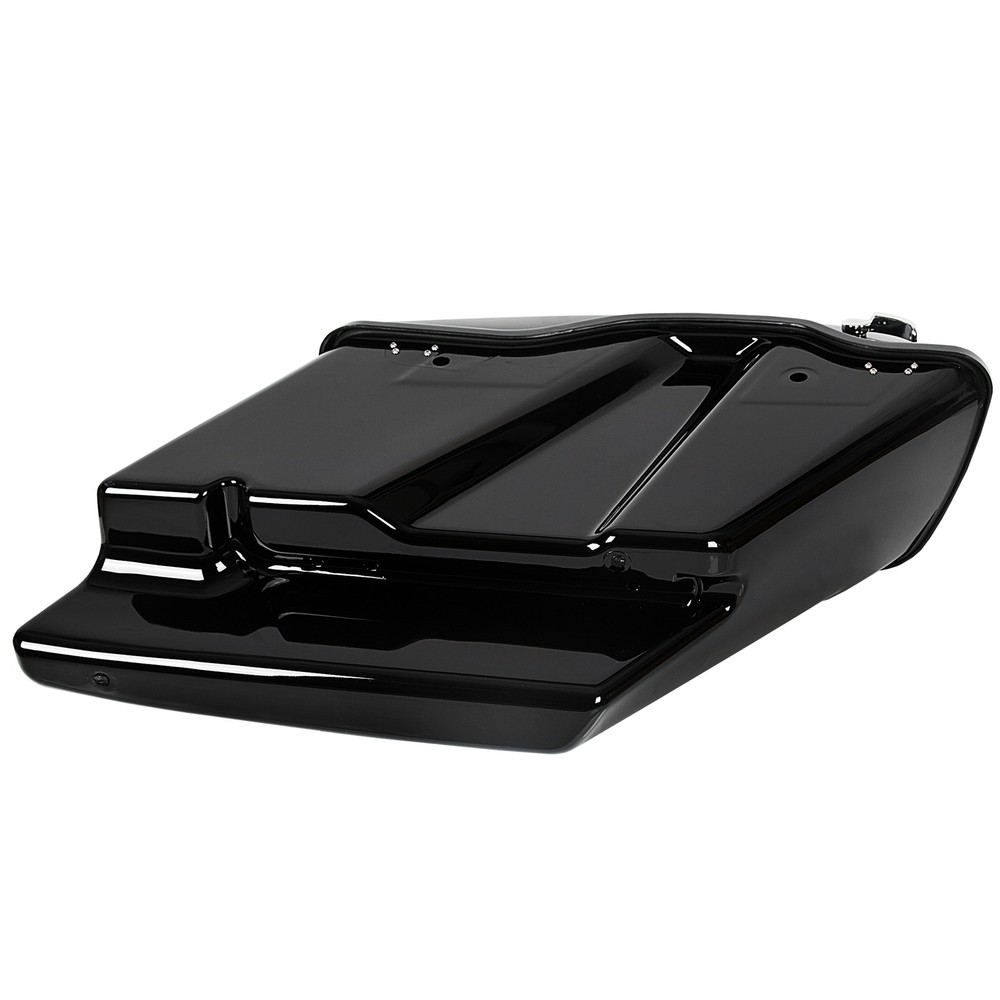 5" Extended Hard Saddlebags Saddle Bags & Conversion Brackets For Harley Softail