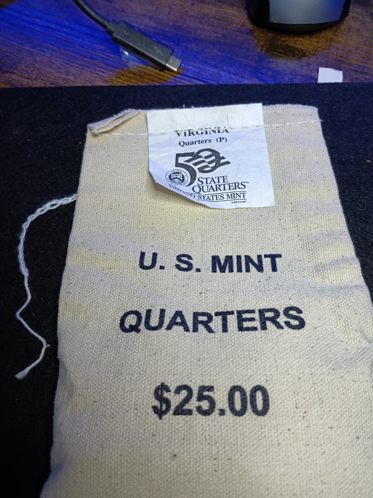 2000 P Virginia State Quarter. Uncirculated From US Mint Bag