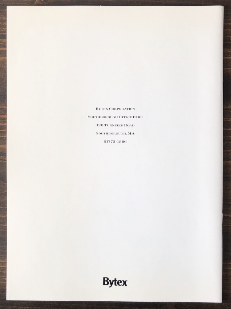 1990 Bytex Annual Report